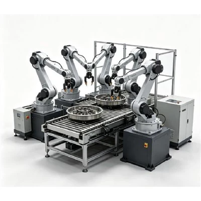 Roboter-Be- und Entladearbeitsplatz